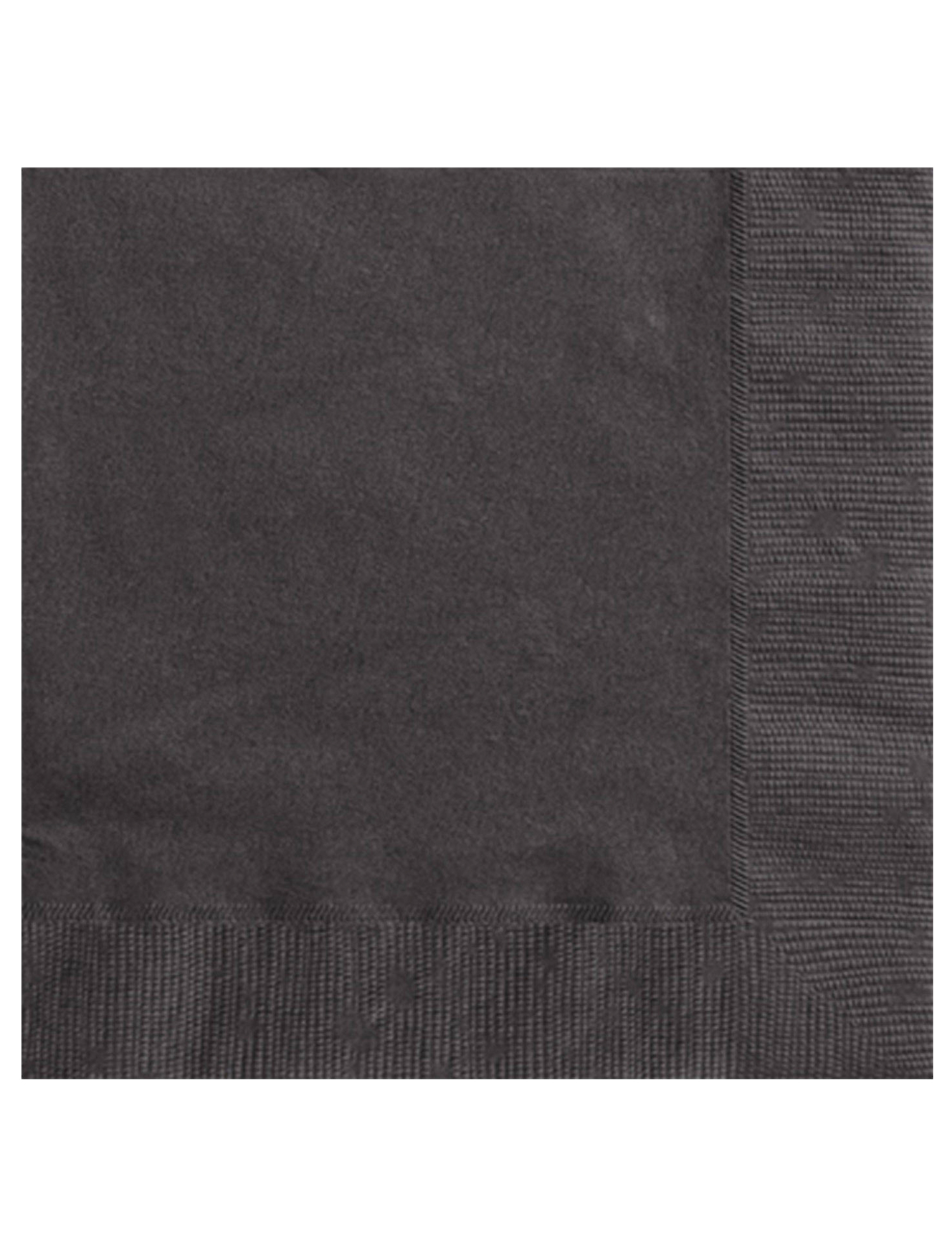 20 Serviettes en papier noires 33 x 33 cm