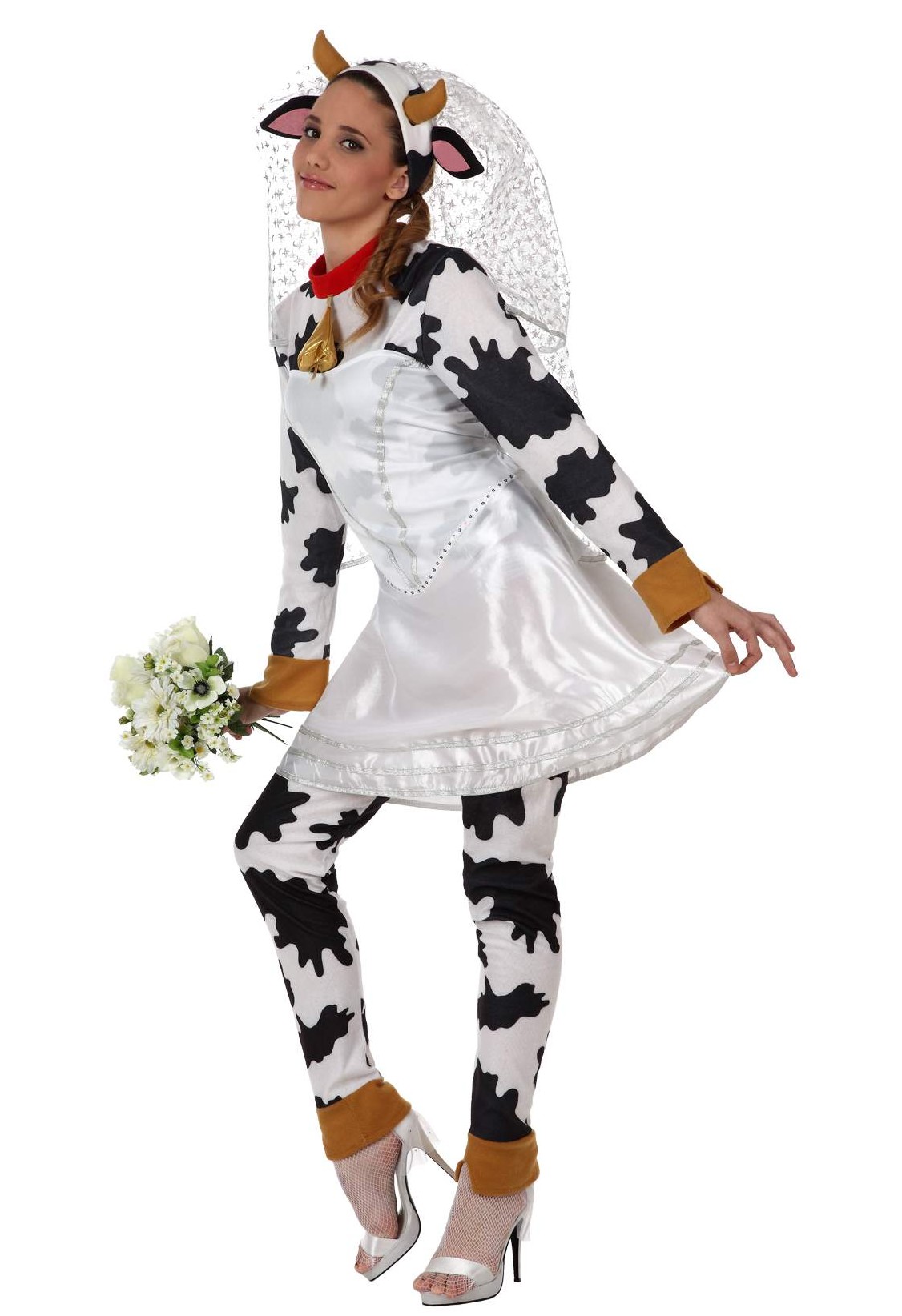 Déguisement vache mariée adulte