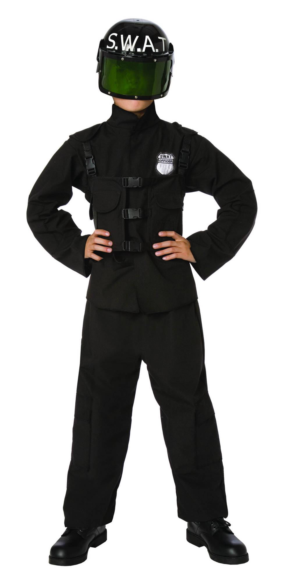 Déguisement policier S.W.A.T. garçon avec casque