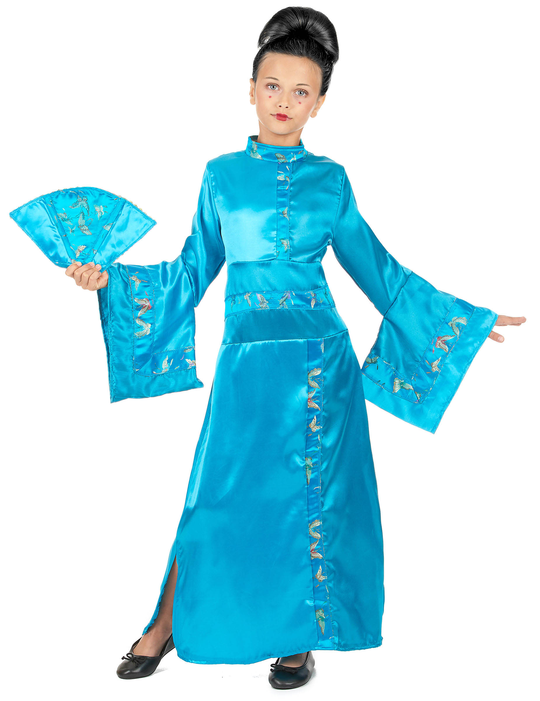 Déguisement chinoise bleue fille
