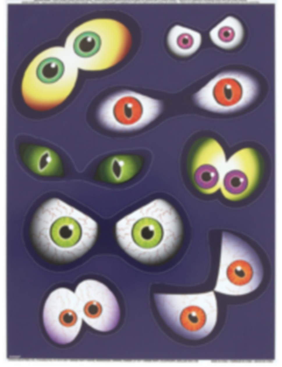 Autocollants pour fenêtres yeux Halloween