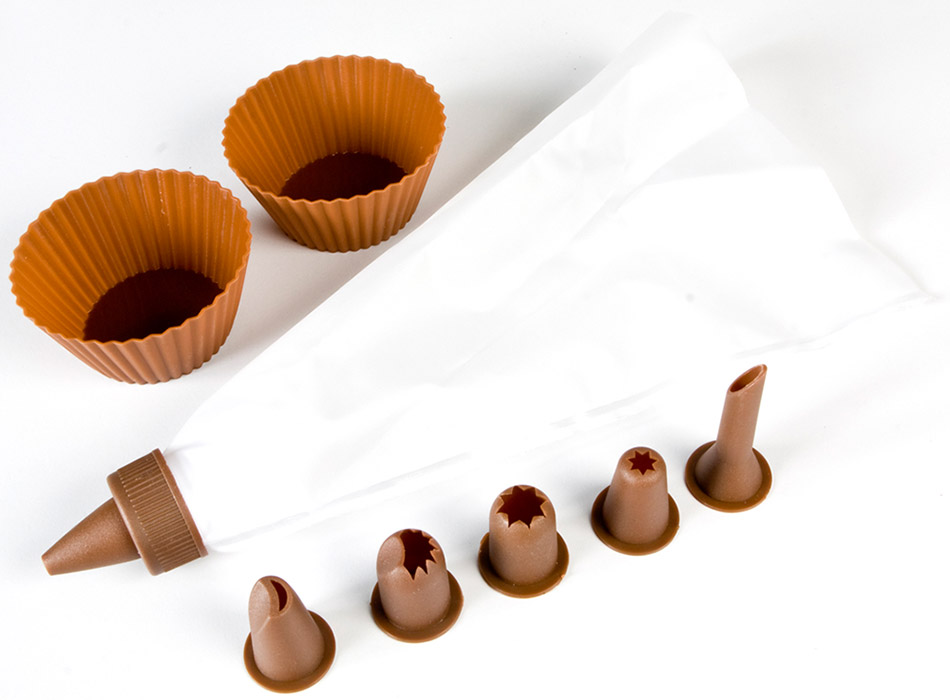 Kit pour cupcakes marron