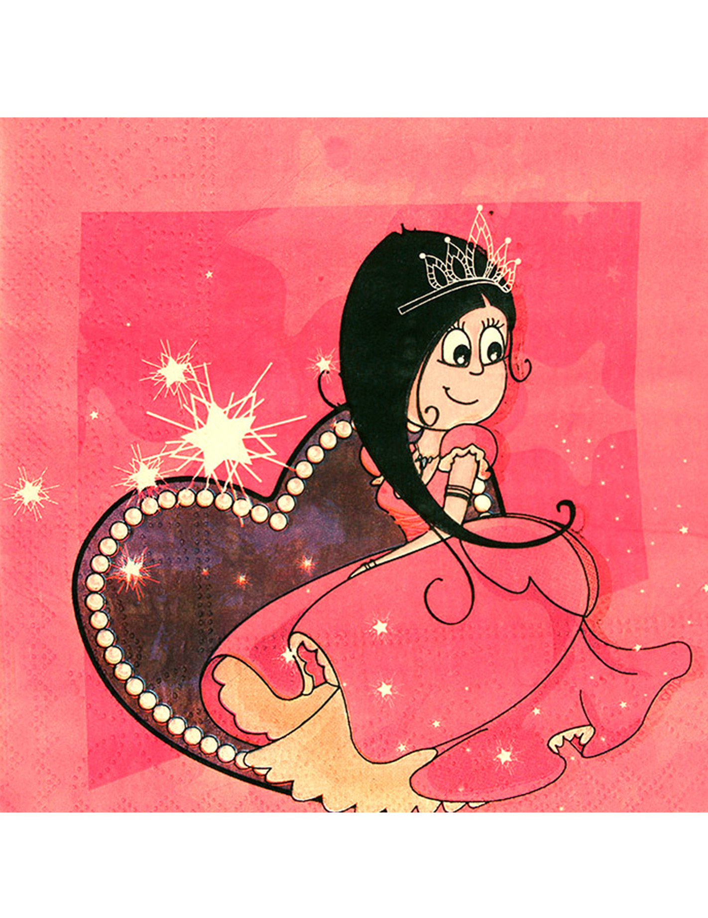 20 Serviettes en papier Roses princesse 33 x 33 cm