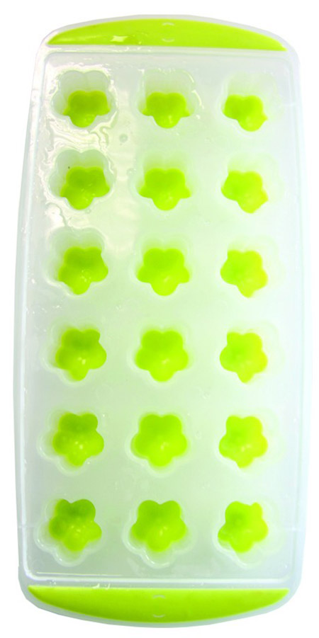 Bac à glaçons vert forme fleur