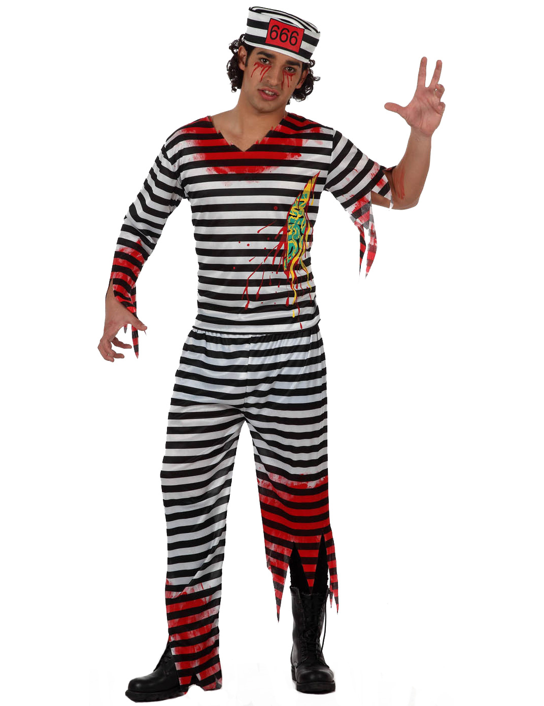 Déguisement zombie prisonnier homme Halloween