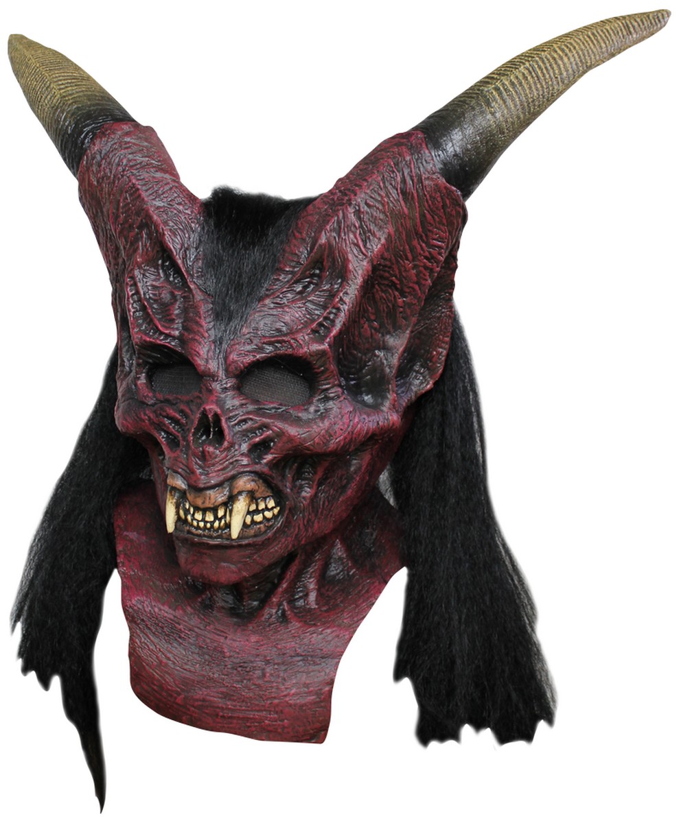Masque intégral démon chevelu adulte halloween