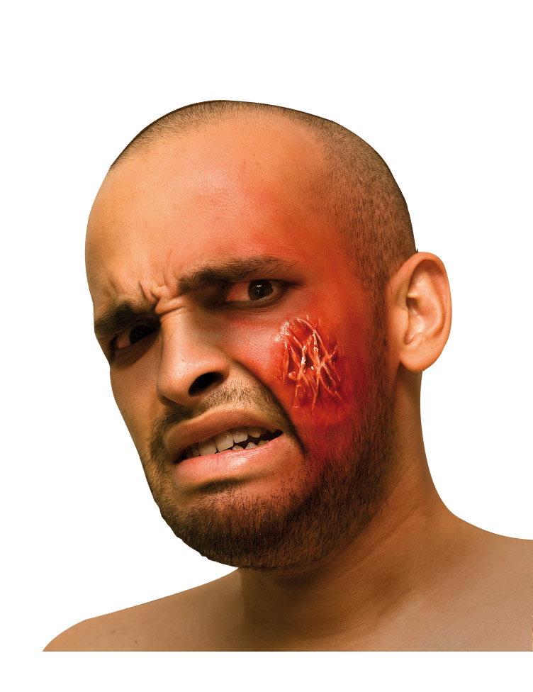 Fausse plaie visage adulte Halloween