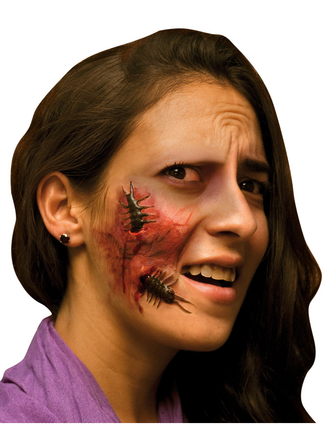 Fausse blessure visage adulte Halloween