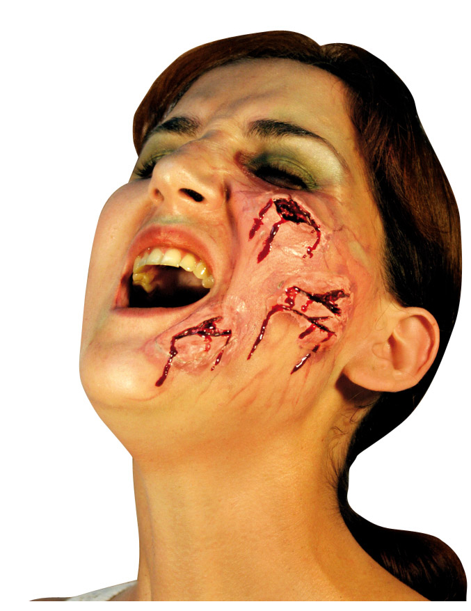 Fausses blessures visage adulte