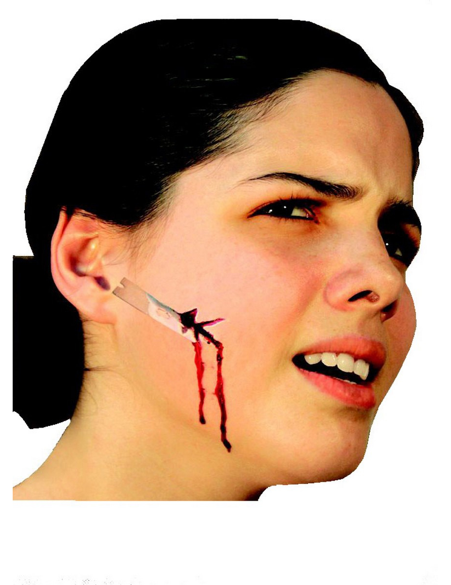 Fausse plaie visage adulte