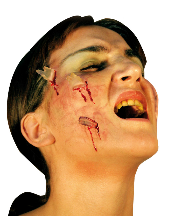 Fausses blessures verre adulte