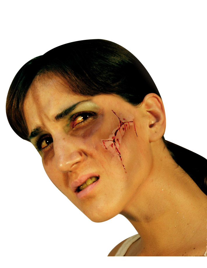 Fausse cicatrice visage adulte Halloween