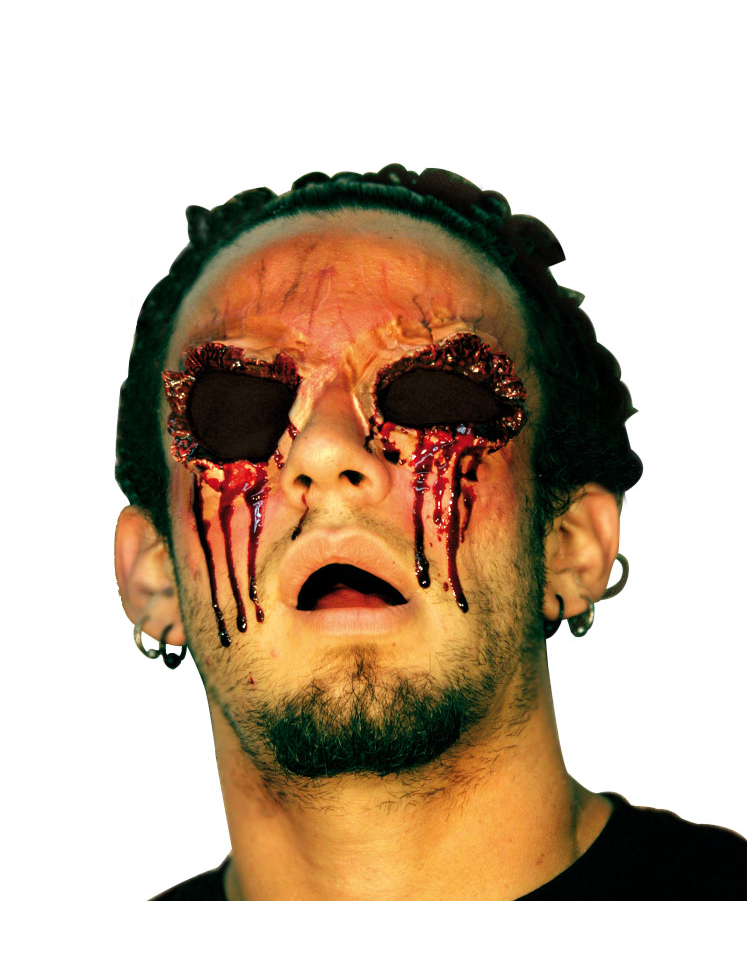 Fausse blessure sans yeux adulte Halloween