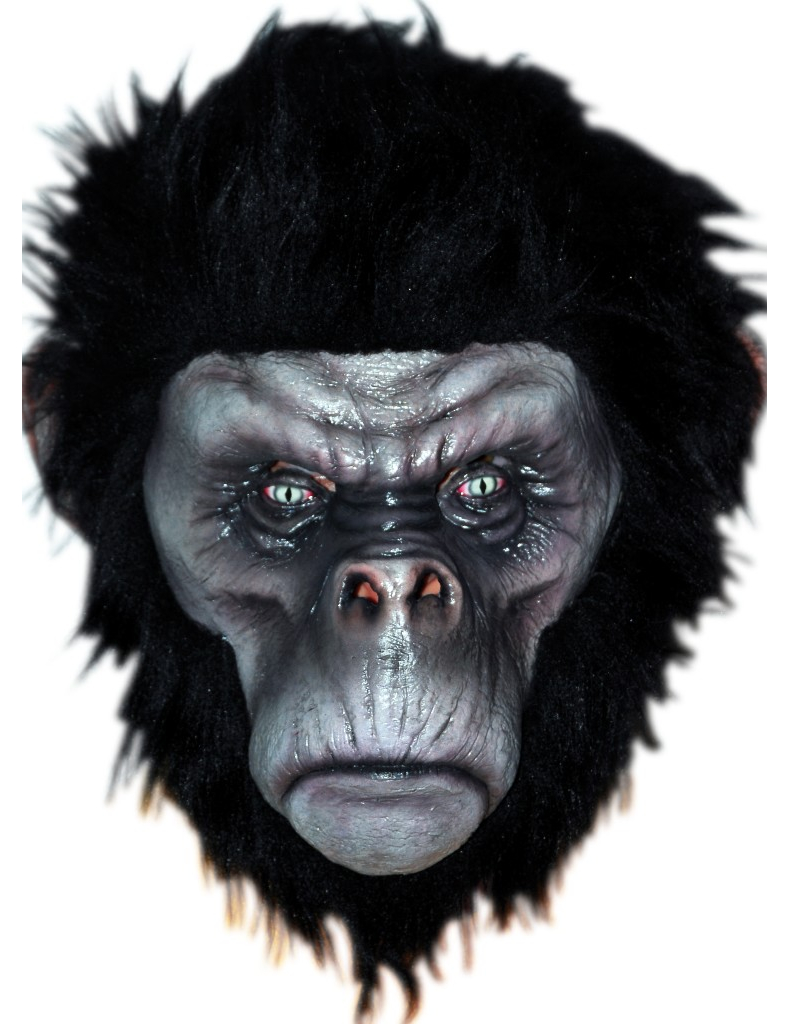 Masque singe noir effrayant adulte Halloween