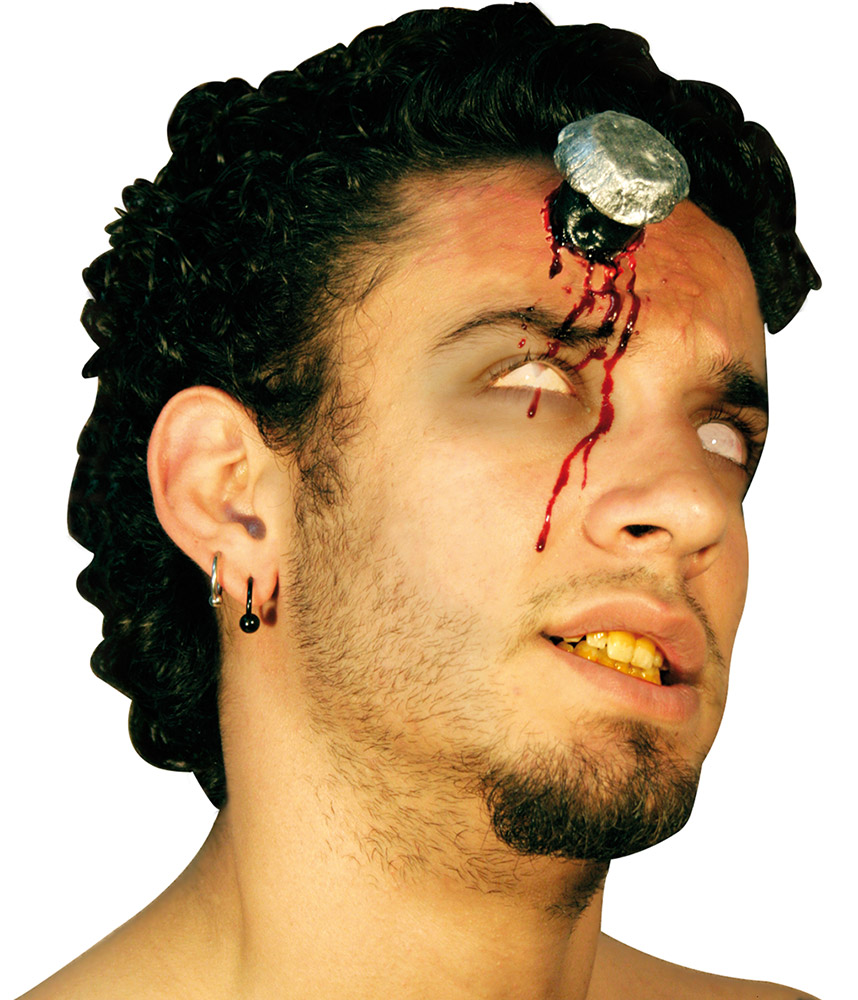 Fausse plaie clou adulte Halloween