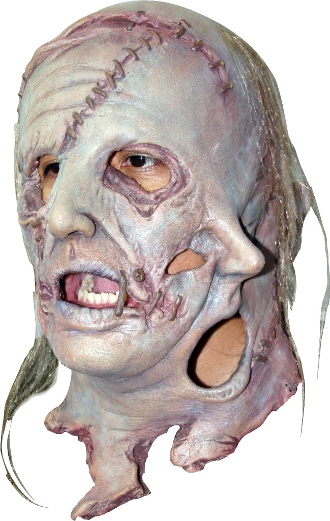 Masque intégral monstre aquatique avec cicatrices adulte Halloween