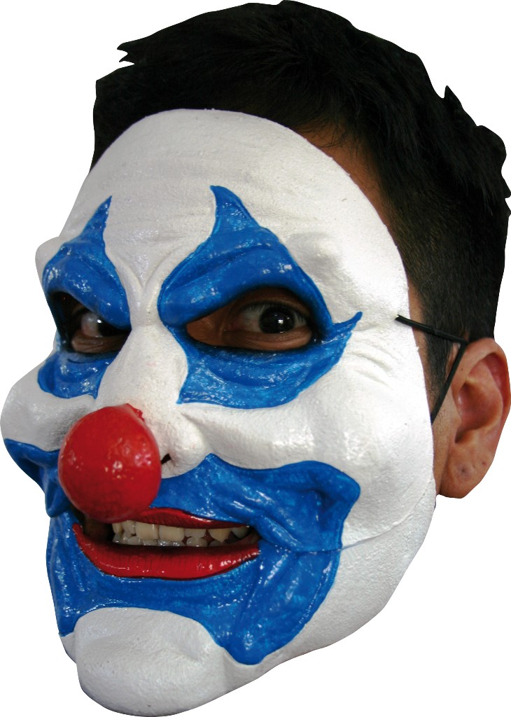 Masque clown bleu adulte Halloween