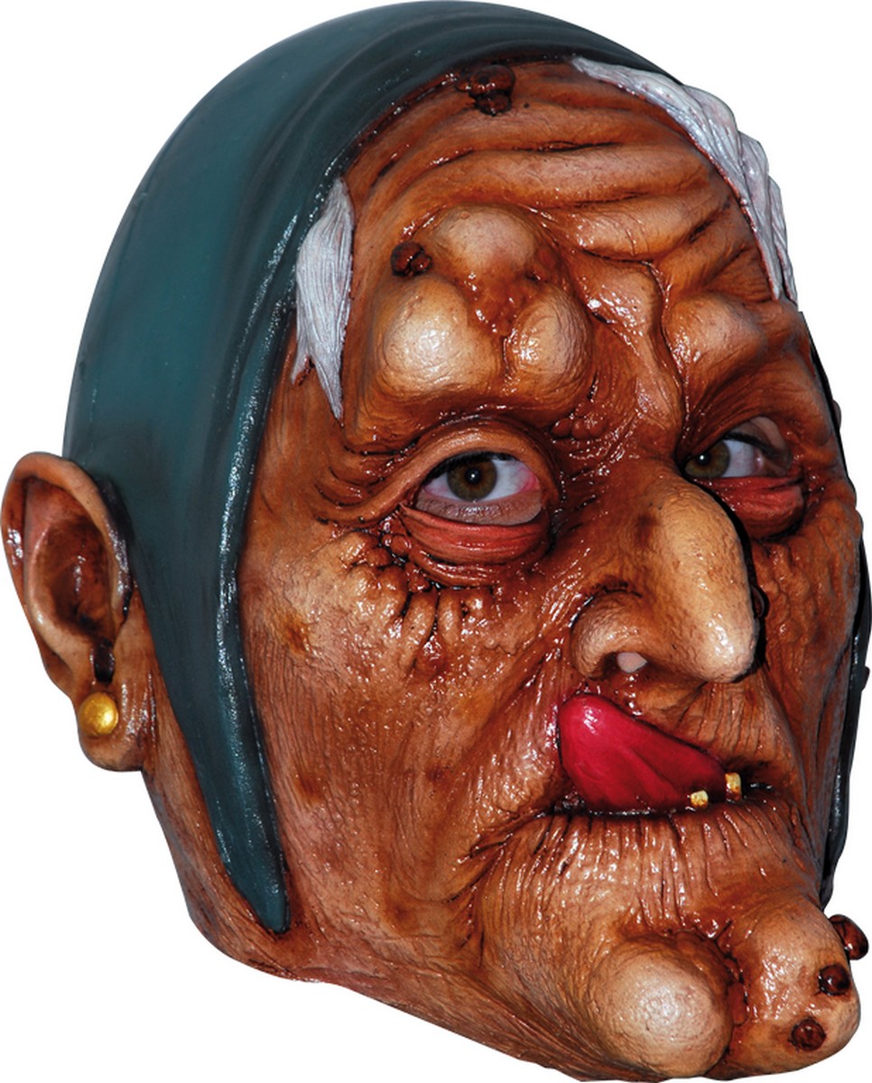 Masque vieille sorcière adulte Halloween