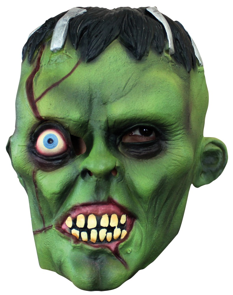 Masque monstre vert borgne adulte Halloween