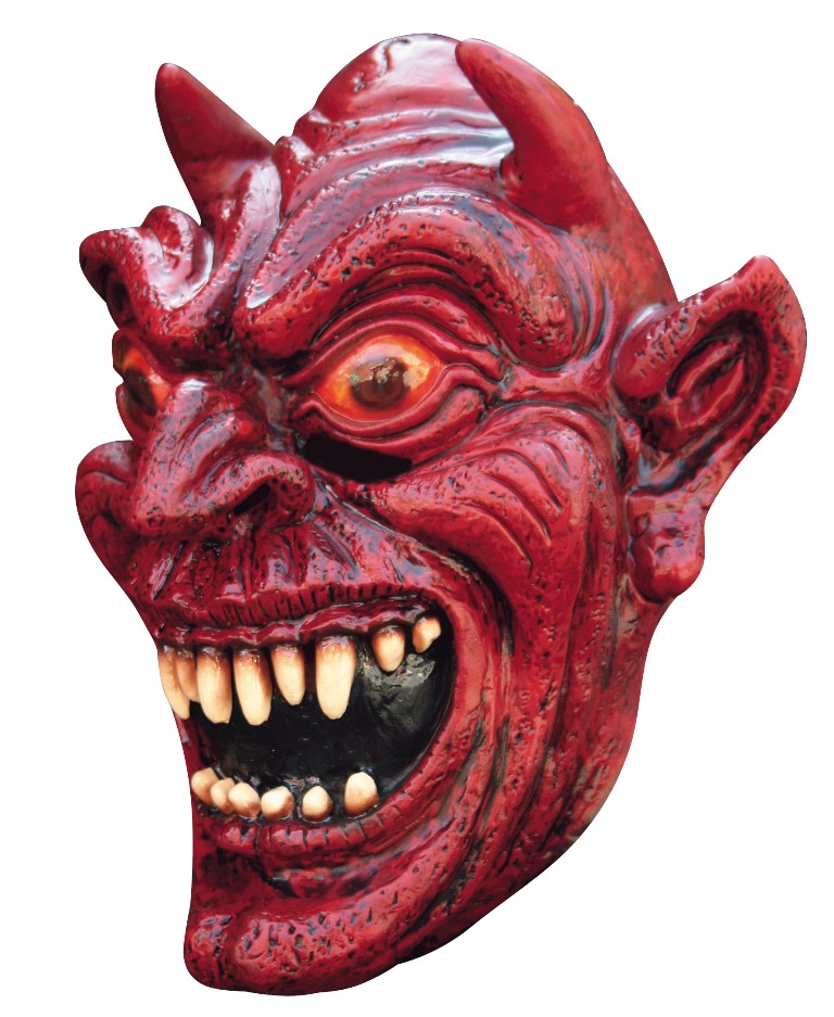 Masque démon rouge adulte Halloween
