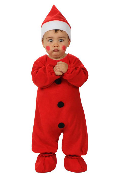 Déguisement combinaison père noël bébé