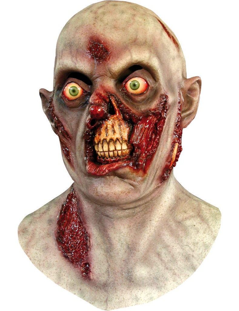 Masque zombie bouche sanglante adulte Halloween