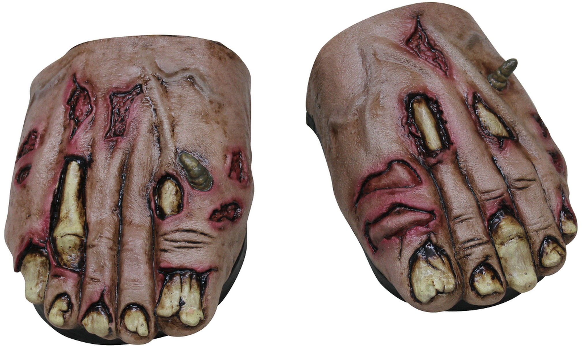 Sur-chaussures pieds zombie adulte Halloween