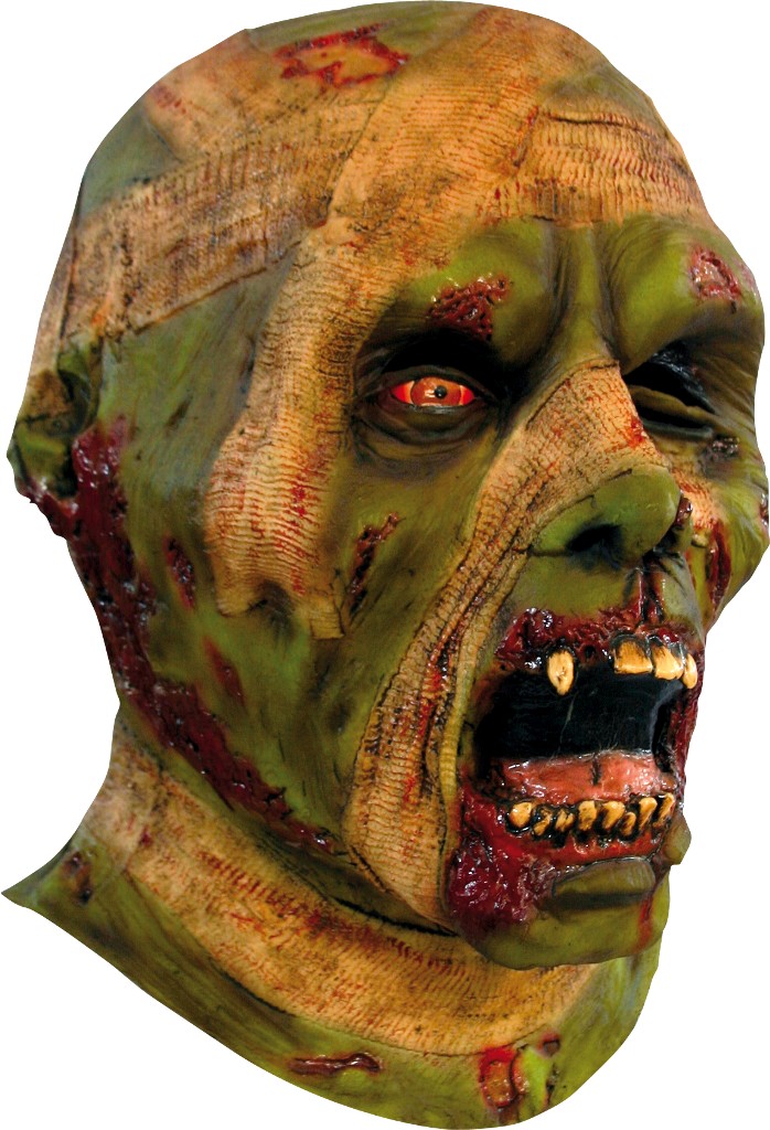 Masque momie verte zombie adulte Halloween