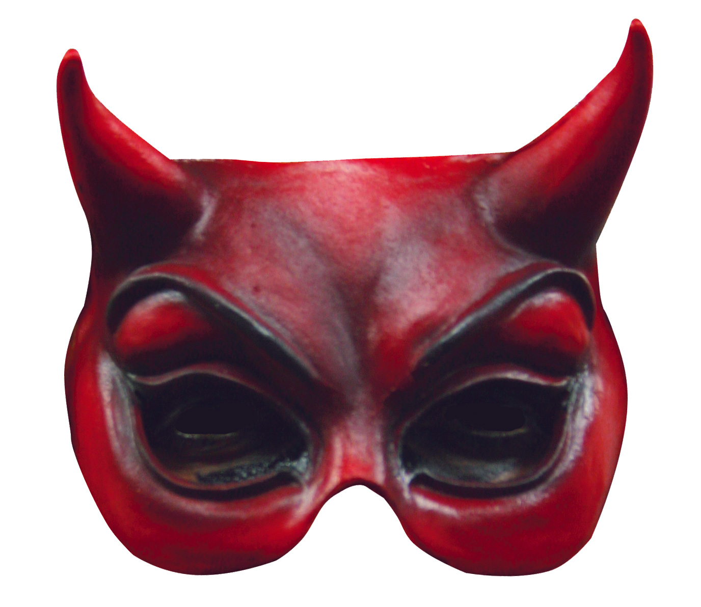 Demi-masque diable rouge adulte