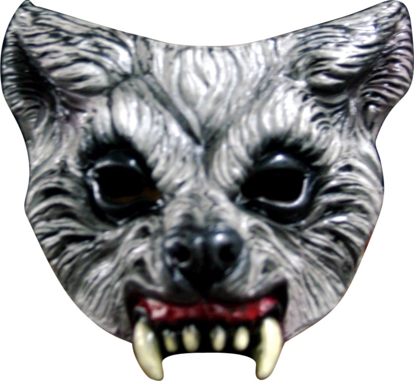 Demi-masque loup féroce adulte Halloween