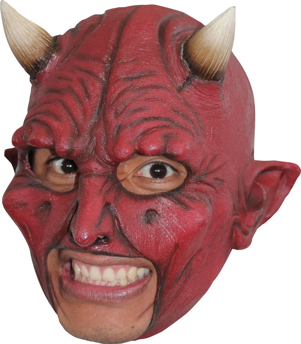 Masque démon cornes adulte Halloween