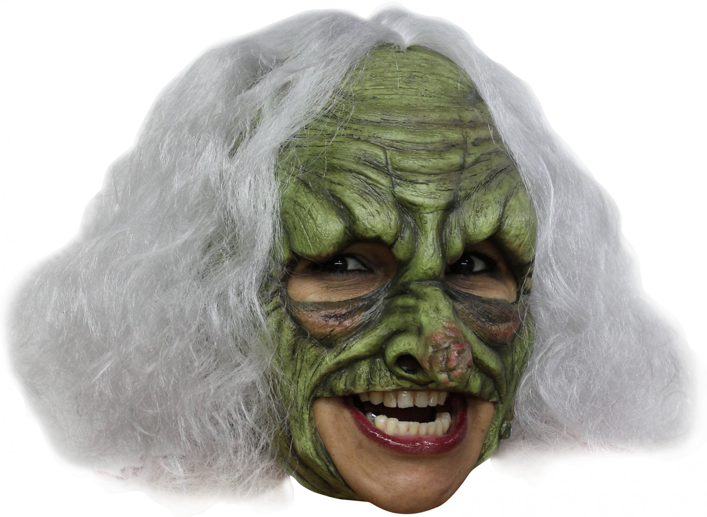 Masque sorcière verte adulte Halloween
