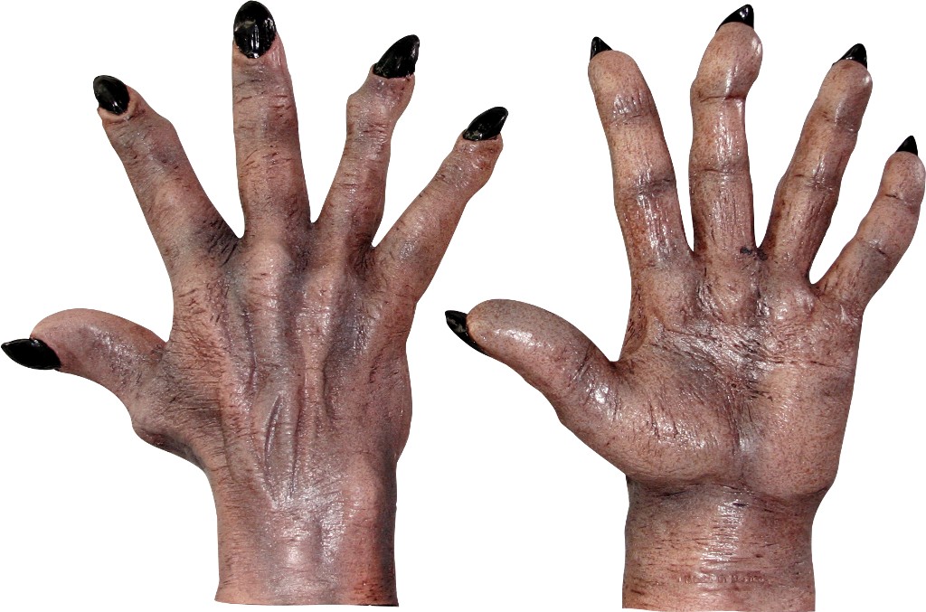 Gants monstre marron adulte Halloween