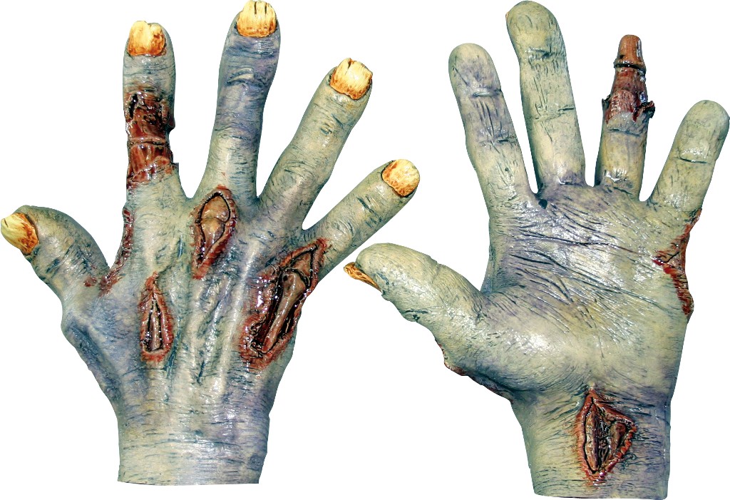 Gants mort-vivant adulte Halloween