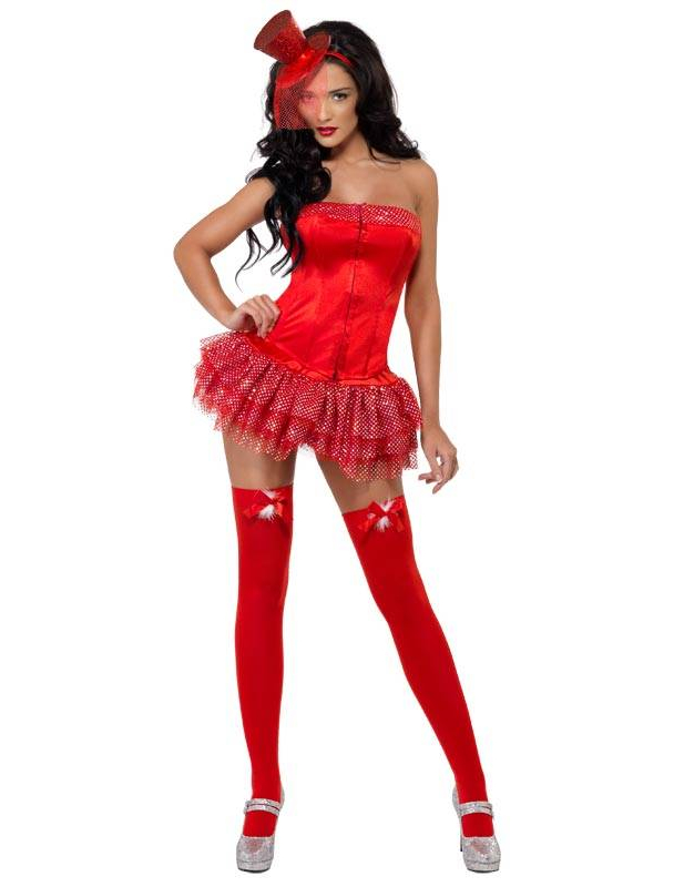 Déguisement bustier pailletté femme