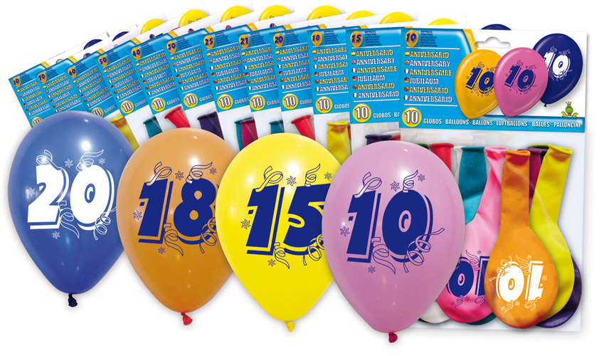 8 Ballons chiffre 40