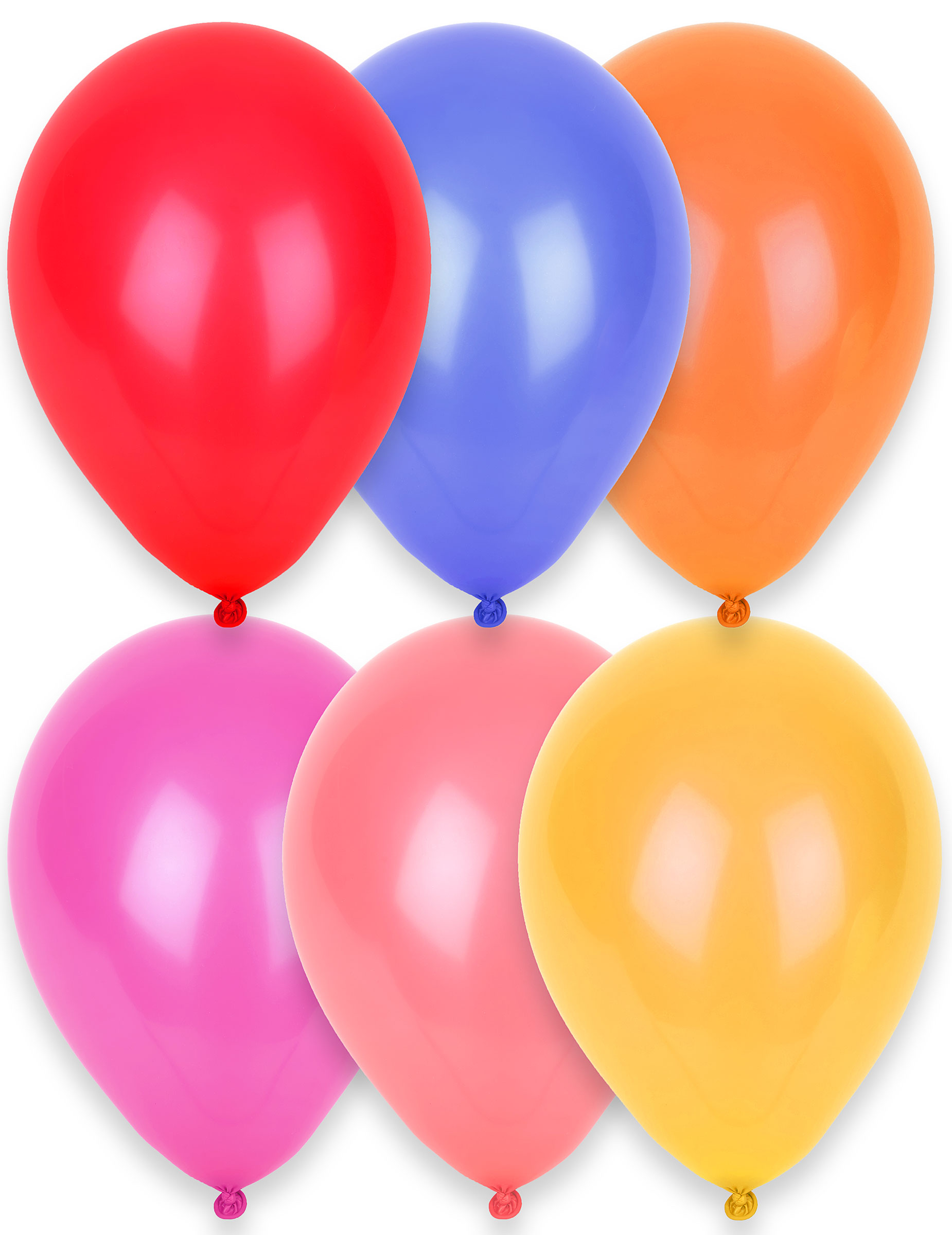 24 Ballons multicolores 25 cm