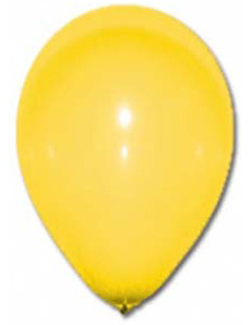 12 Ballons jaunes 28 cm