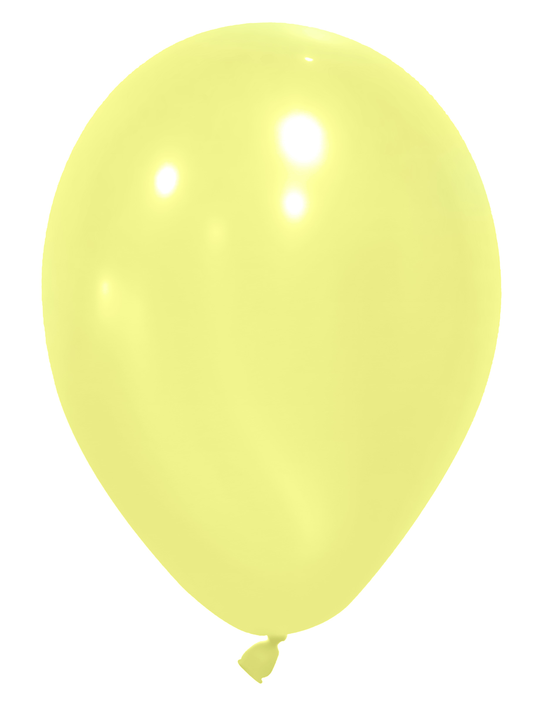 12 Ballons jaune clair 28 cm