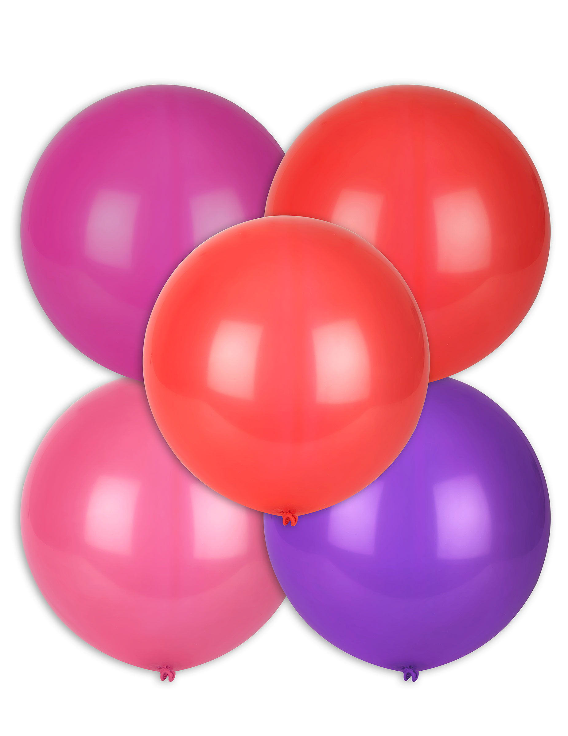 5 Ballons multicolores 47 cm
