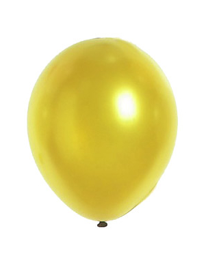 12 Ballons dorés métallisés 28 cm