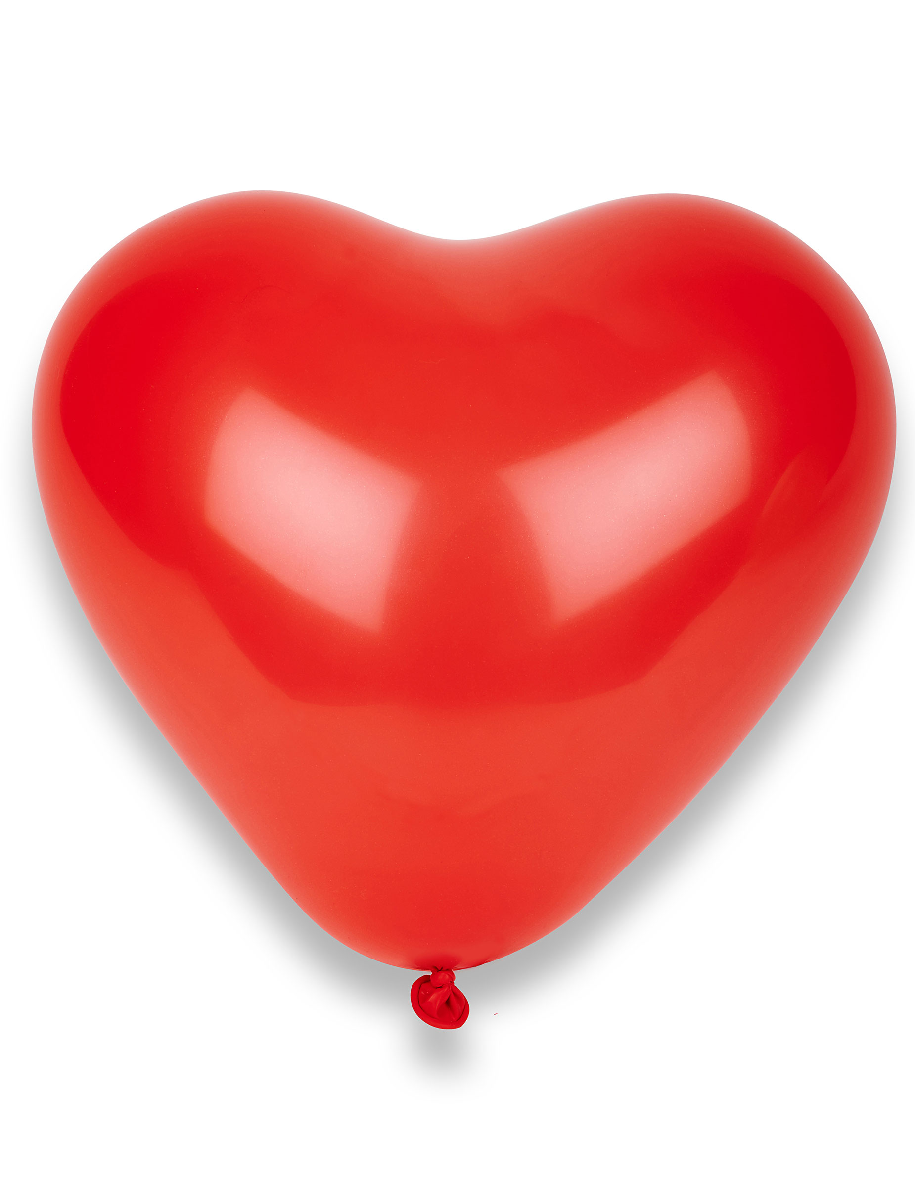 8 Ballons c urs rouges 33 x 32 cm