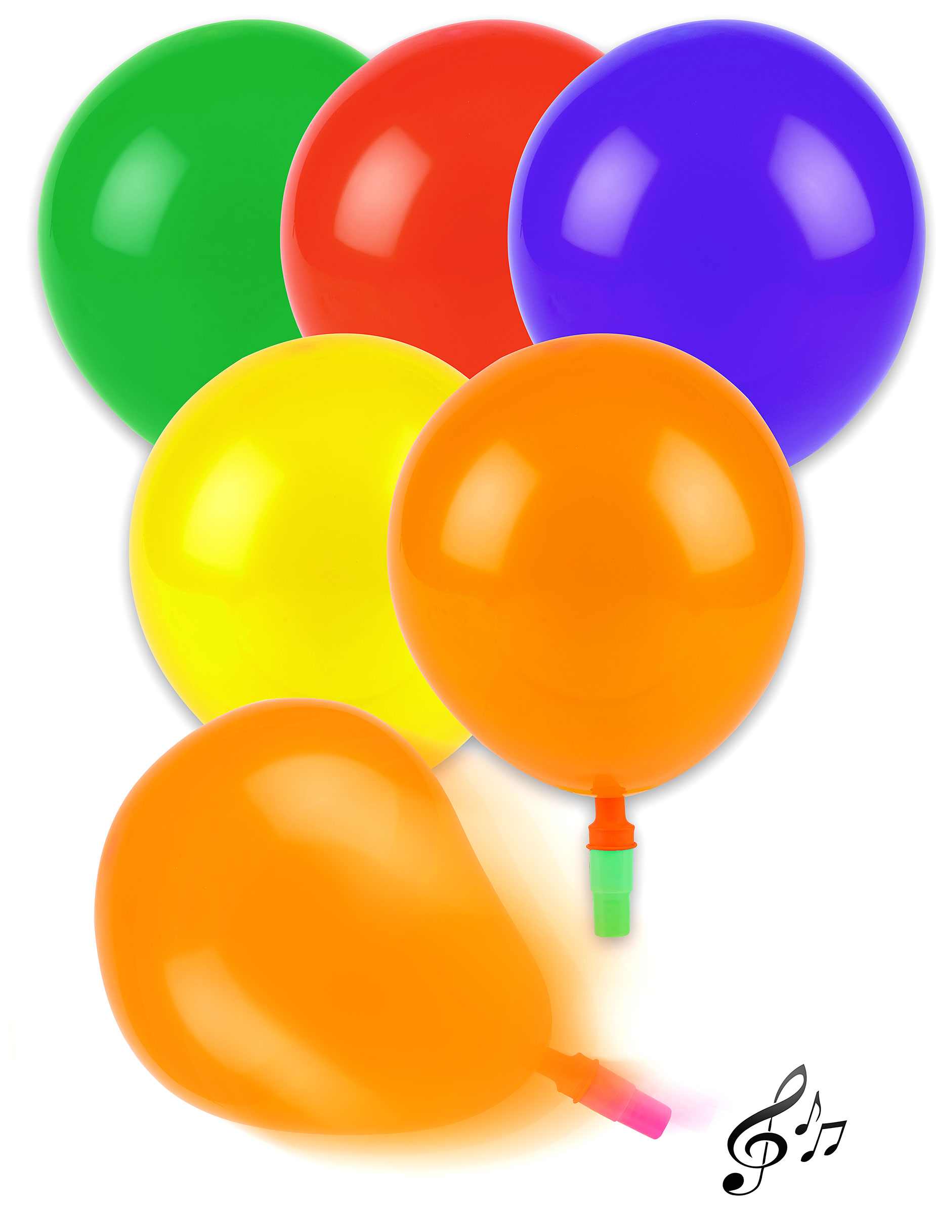 5 Ballons siffleurs