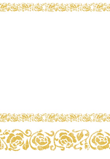 Nappe papier blanche et or