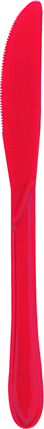 10 Couteaux rouge