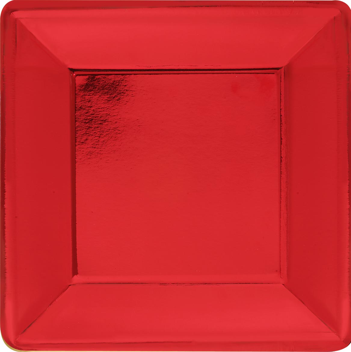Grande assiette carrée rouge