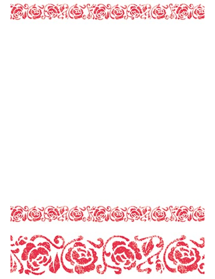 Nappe arabesque rouge