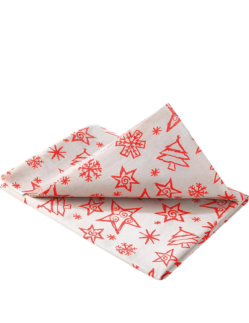 Nappe Christmas star blanc Noël