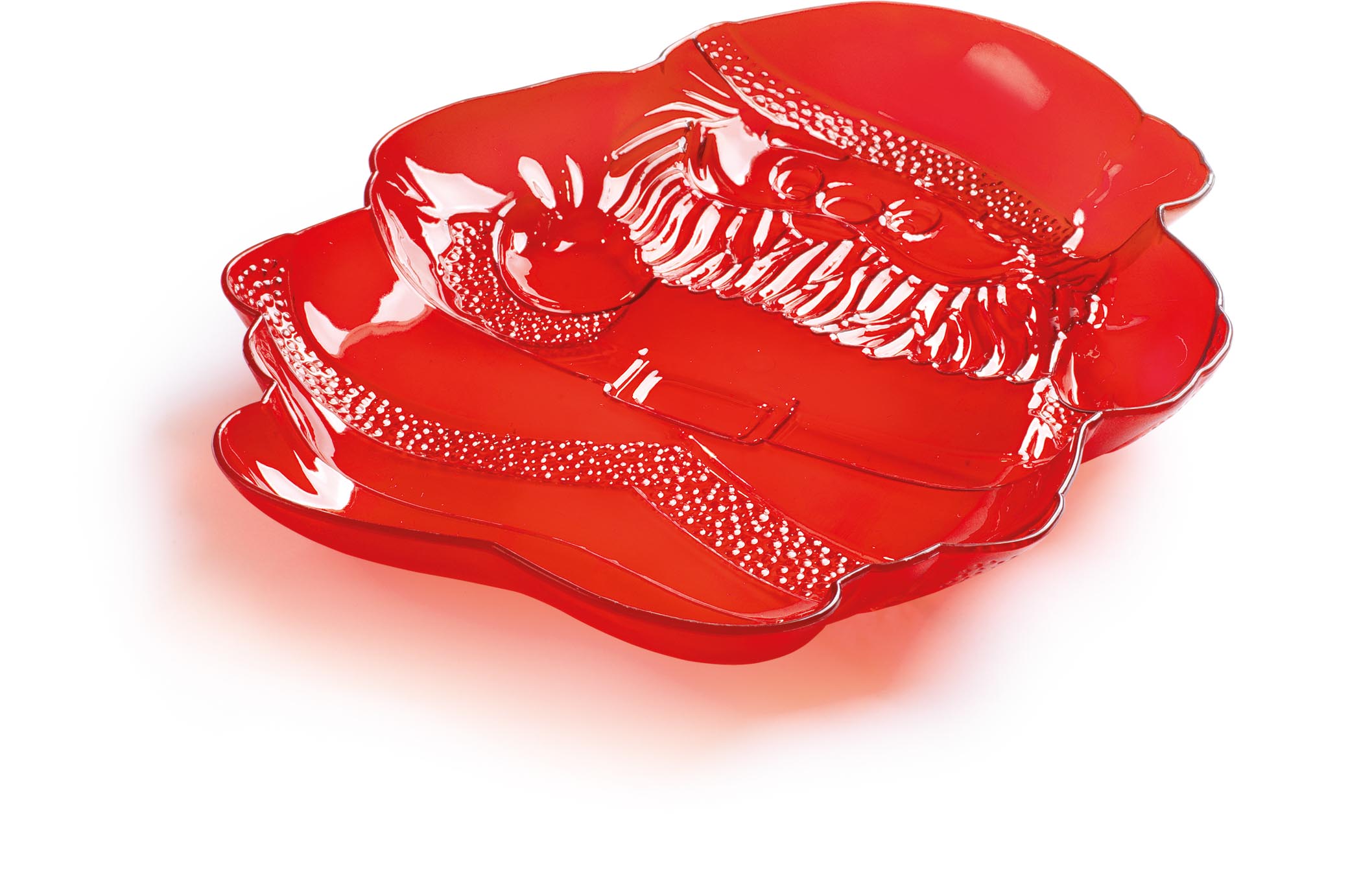 Plateau père noël rouge