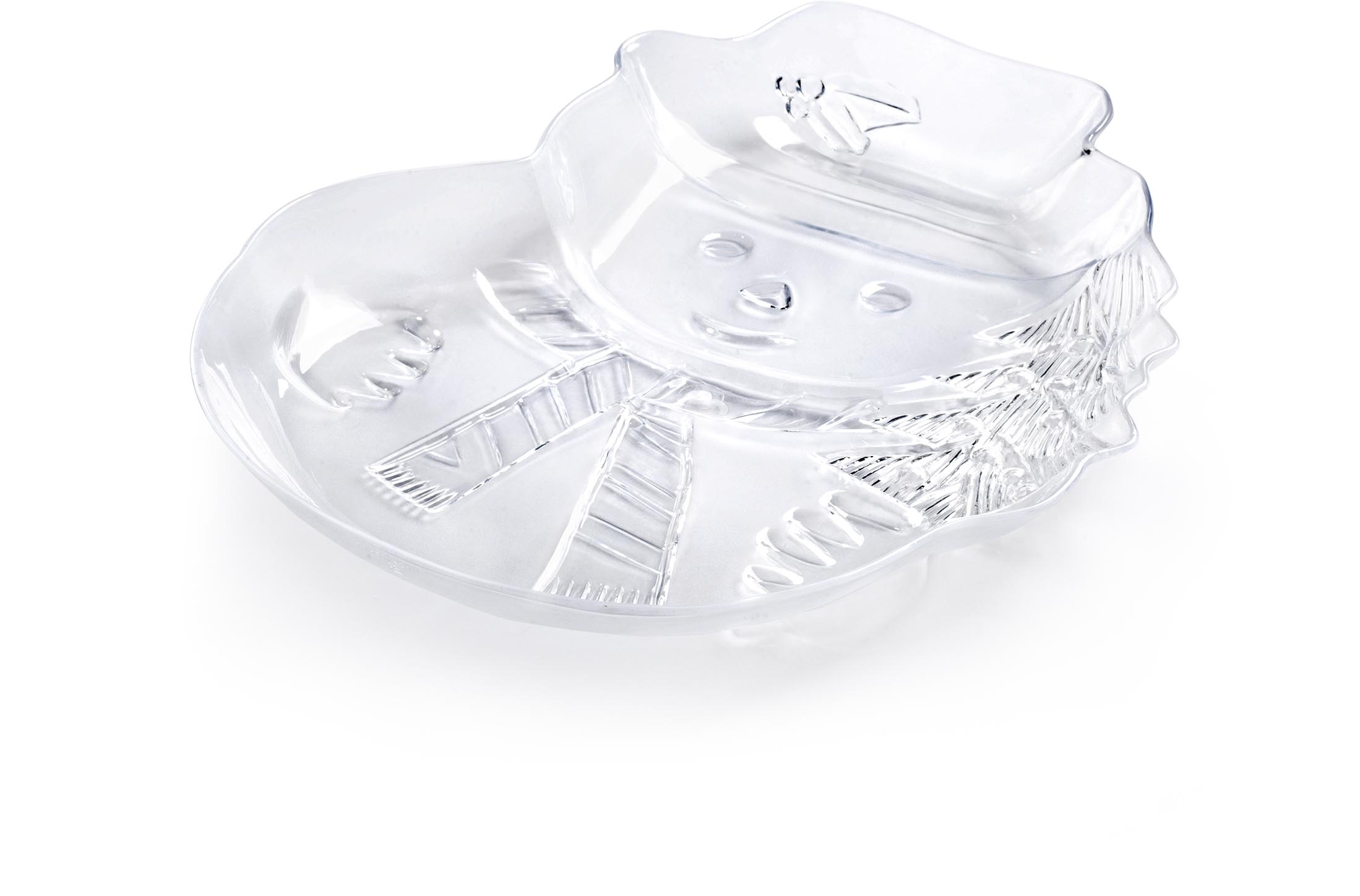 Plateau Bonhomme de neige blanc